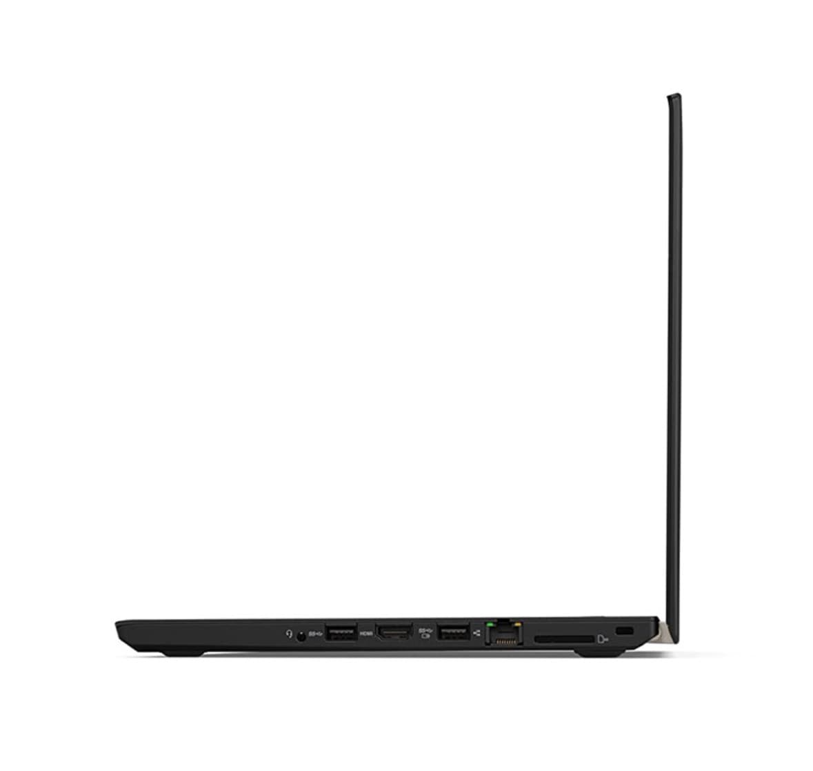 Portene i siden af ThinkPad T480: hovedtelefonstik, USB-A, HDMI, netværk og kortlæser
